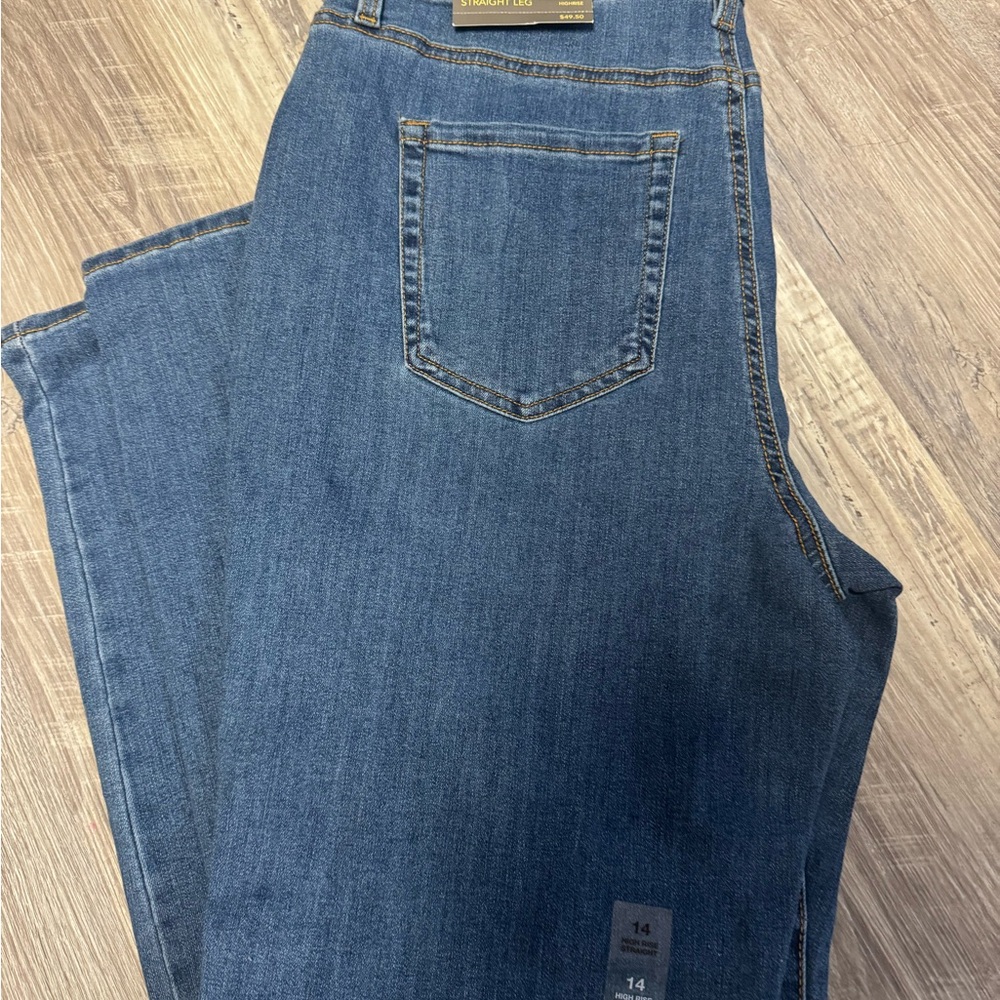 Style & Co. Classic Blue Straight Leg Jeans